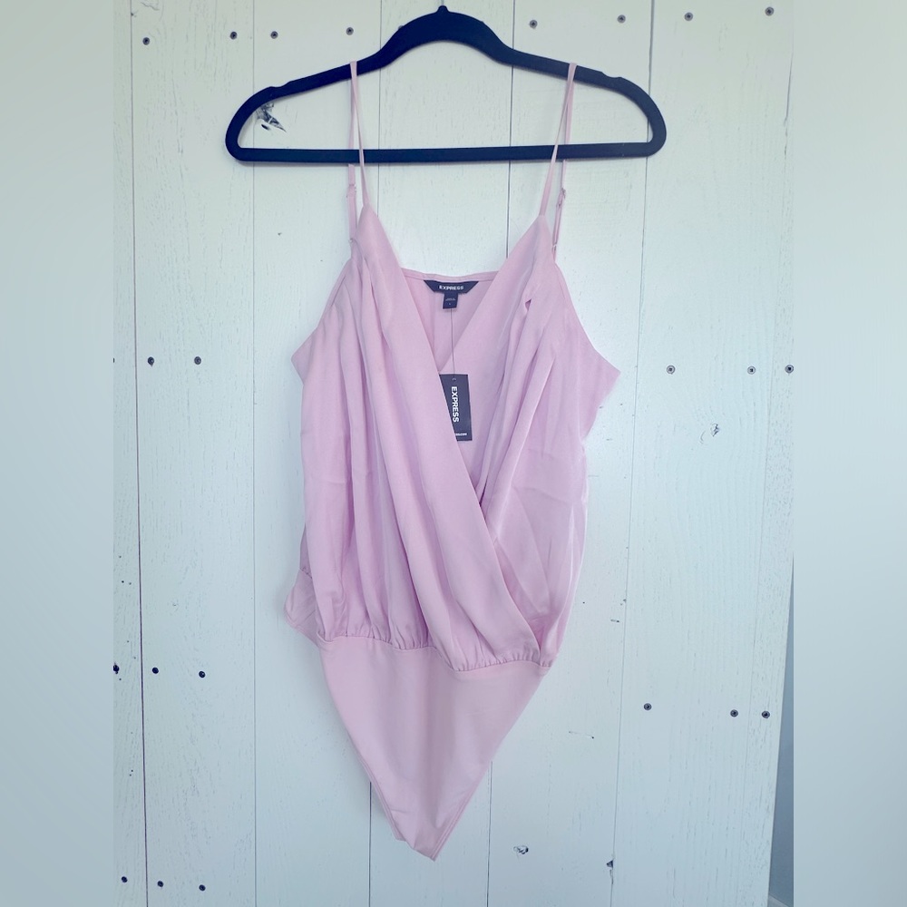 New! Express Lilac light purple bodysuit size L